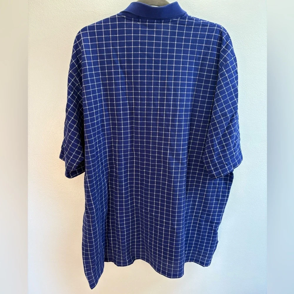 Polo Ralph Lauren Blue Checkered Vintage Polo Shirt XXL
